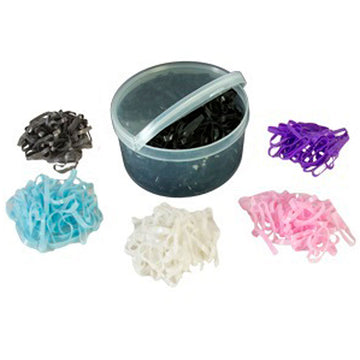 Hilason Western Horse Tack Care Braiding Rubber Bands 500 Psc/Pack Black